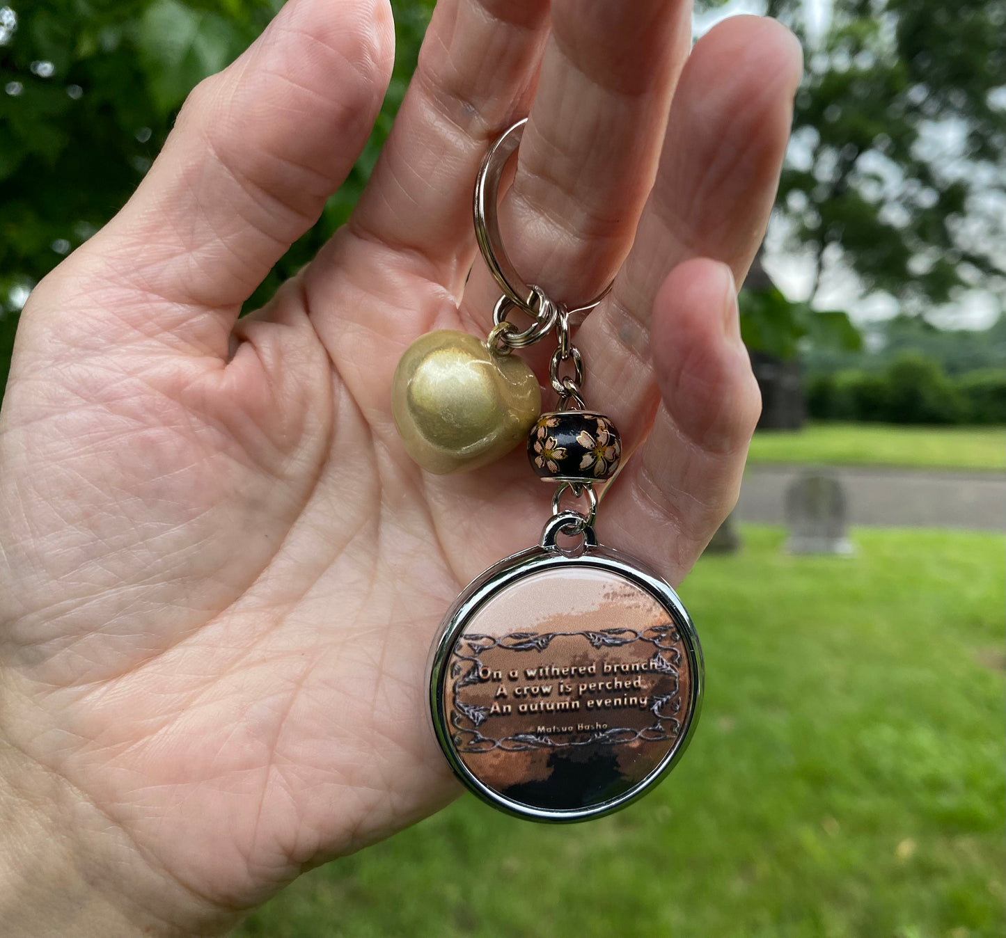 Crow On A Withered Branch (Keychain)